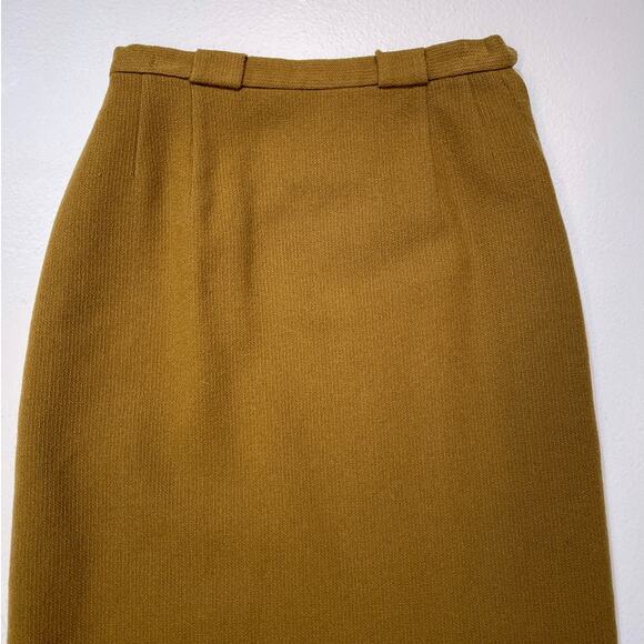 Vintage 1960's PENDLETON Wool Pencil Skirt / Sz 8 / Midi Retro Dark Academia - Picture 2 of 8